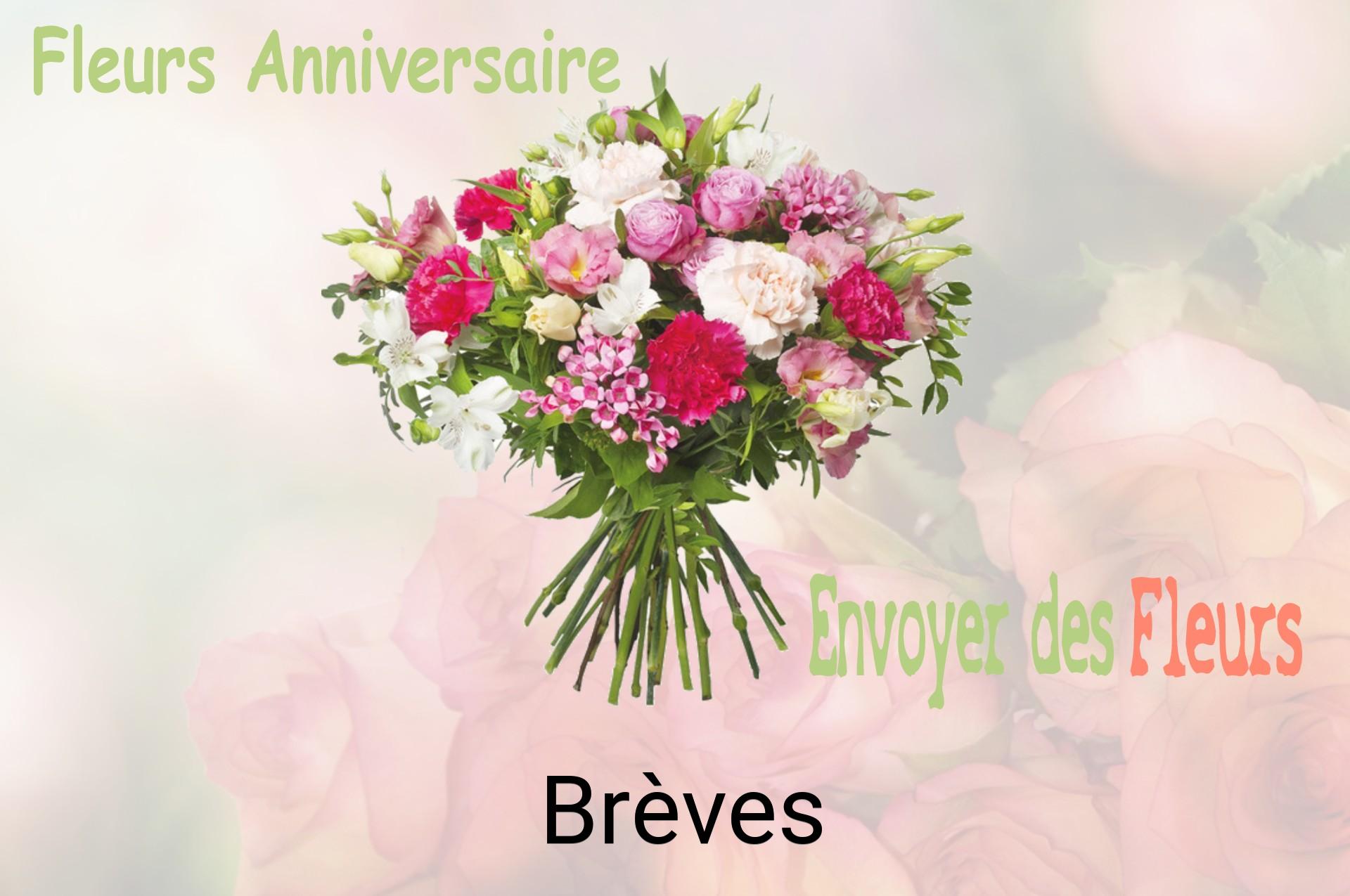Bouquet de fleurs d’anniversaire livré à Brèves